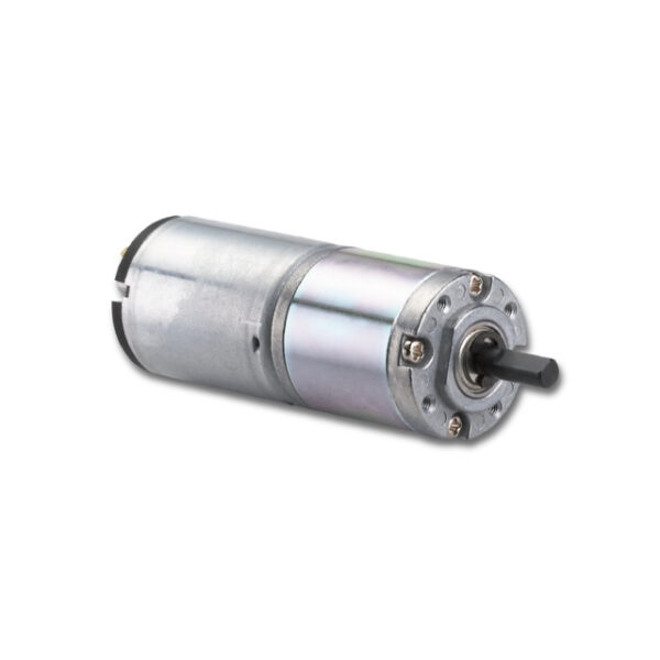 Industrial electric DC motor isolated on white.