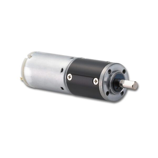 Industrial electric DC motor isolated on white background.