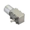 small bldc worm gear motor on white background