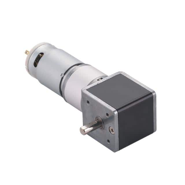 RPGM-32R_640px Industrial electric motor and right angle gearbox on white background.