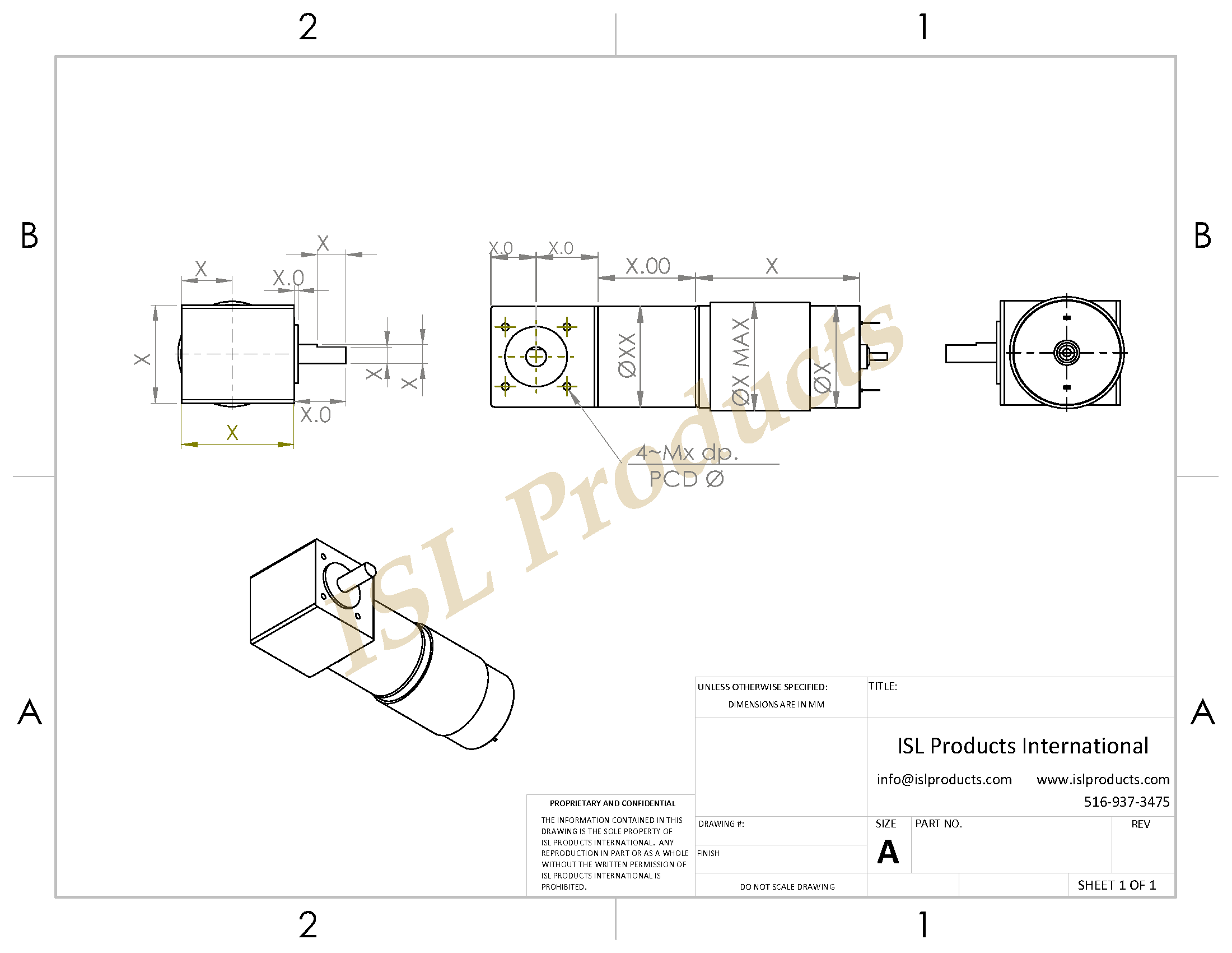 Technical drawing, mechanical part blueprint, dimension details.