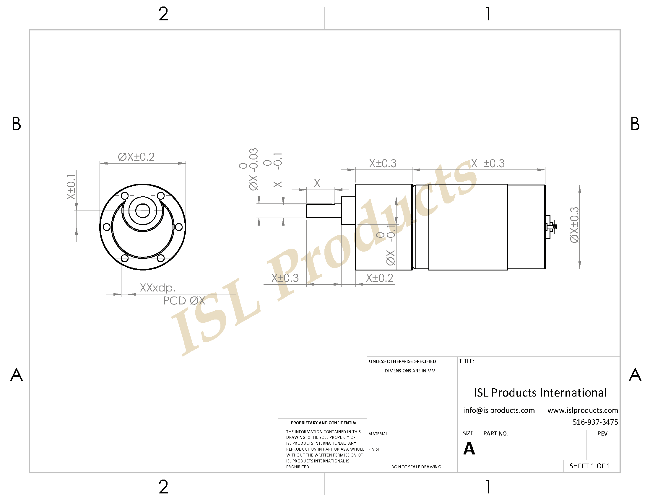 Technical drawing, mechanical part blueprint, dimension details.