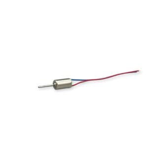 Small cylindrical motor with lead wires